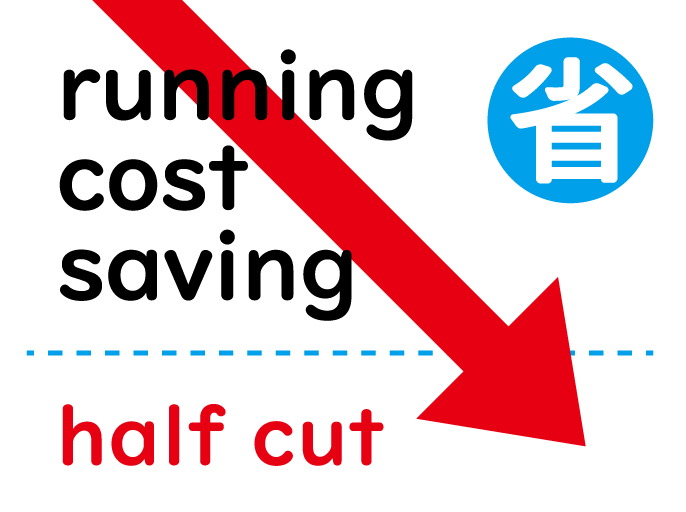 Running cost saving